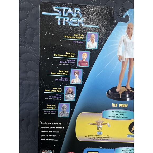 VTG 1997 Playmates Star Trek Warp Factor Series Figures Deanna Troi & Ilia Probe - Picture 5 of 12